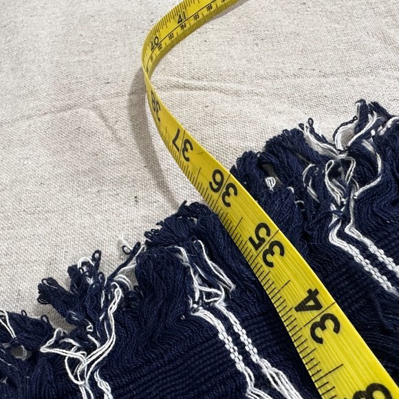 Vintage Mexican Embroidered Woven Heavy Table Runner fringed ends BoHo - Picture 7 of 9